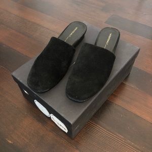 Intentionally Blank ‘Touch’ suede slides